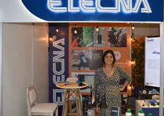 Lucy Sobarzo, from Elecna sells radios and cameras for banana inspection.